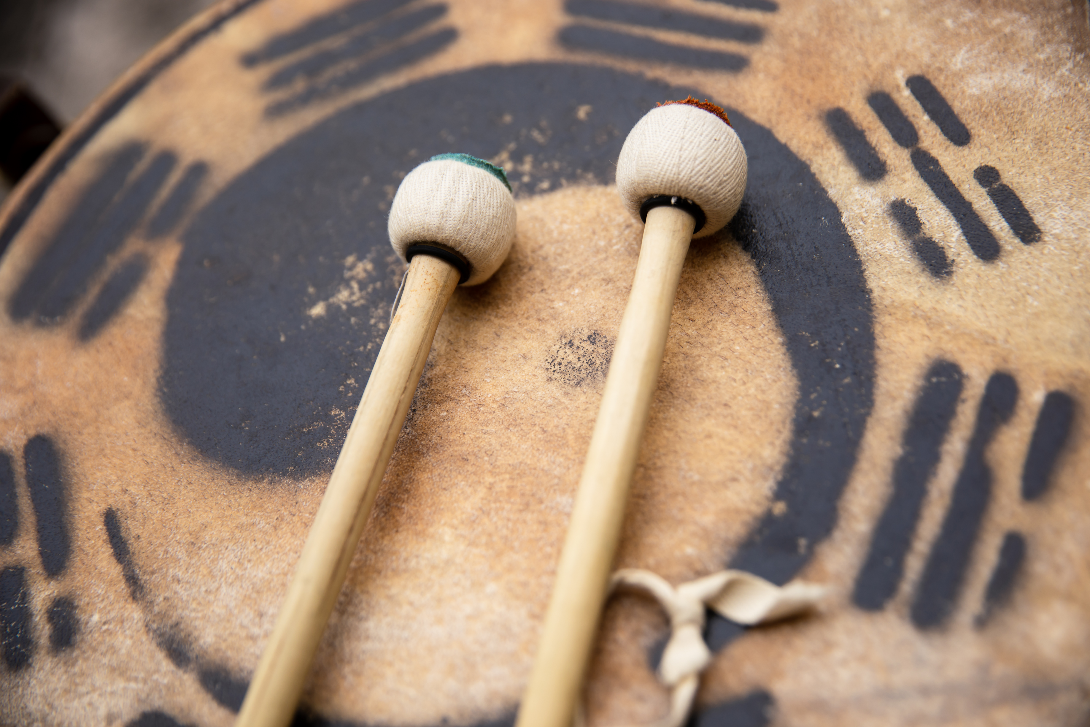 Drums – one of the musical instruments used in Taoist ritual music