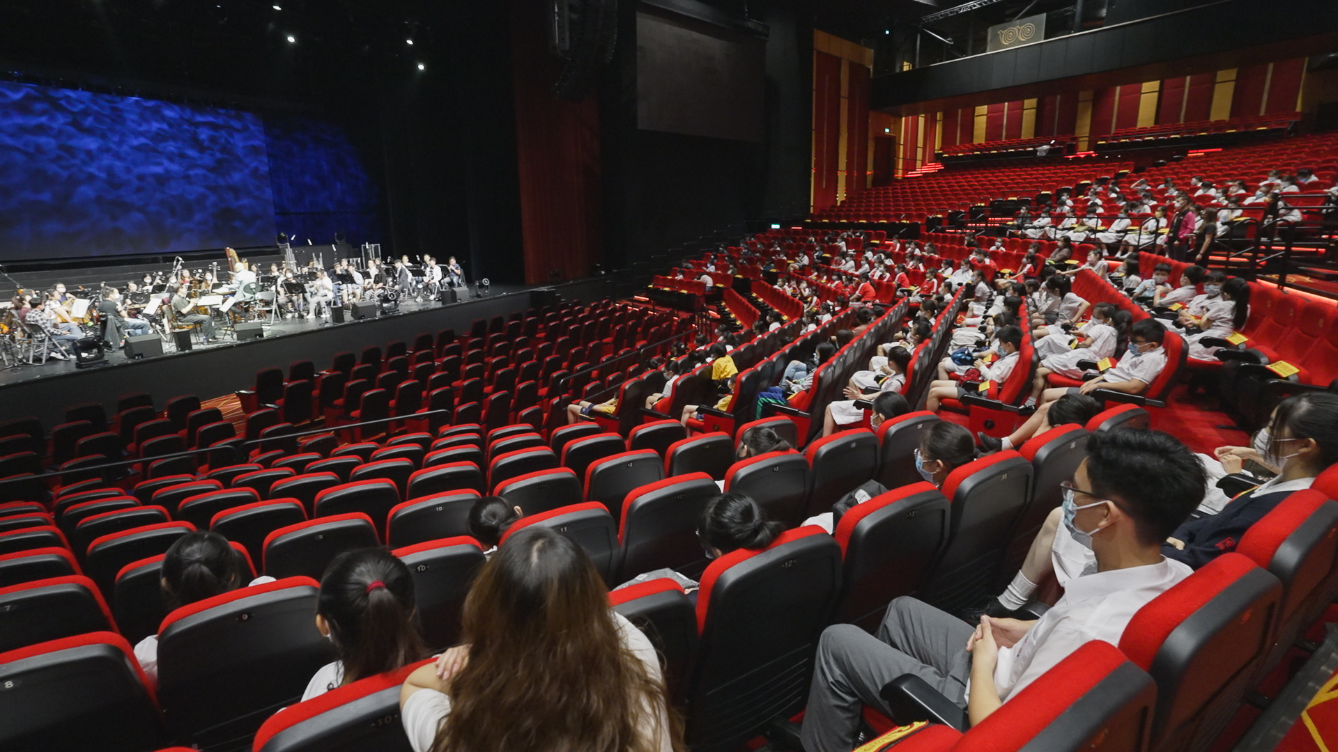 Audience at the rehearsal session